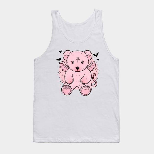 Bat Teddy Bear Tank Top by chiaraLBart